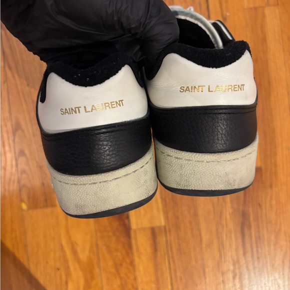 Black and White Men's Sneakers - Picture 6 of 8